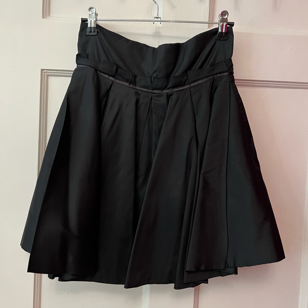 Winter Kate black taffeta mini skirt size 2